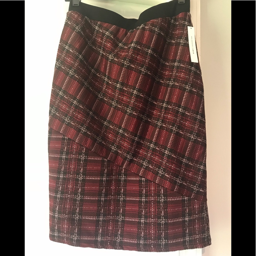 Joe Benbasset Plaid Midi Skirt